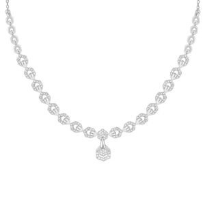 GIVA 925 Silver Glittering Hexagon Necklace| Pendant to Gift Women & Girls | With Certificate of Authenticity and 925 Stamp | 6 Months Warranty